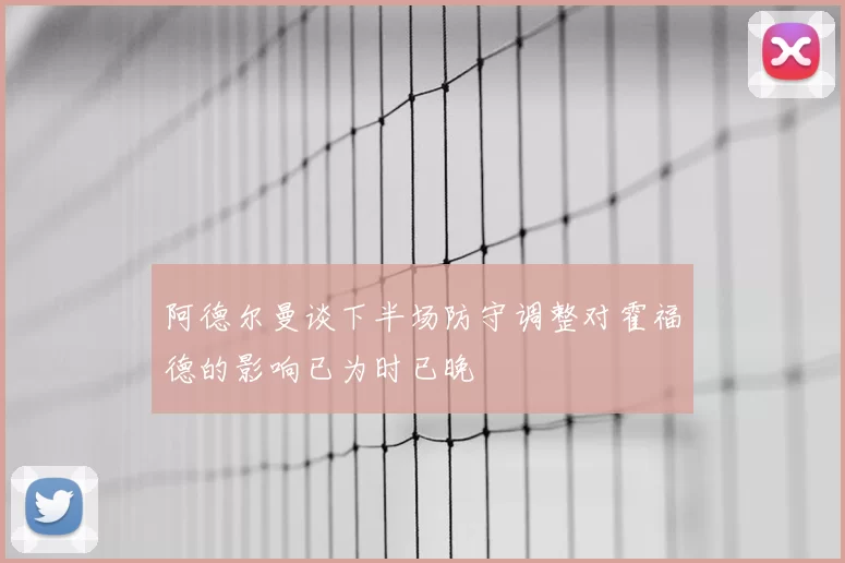 阿德尔曼谈下半场防守调整对霍福德的影响已为时已晚
