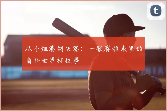 从小组赛到决赛：一张赛程表里的南非世界杯故事